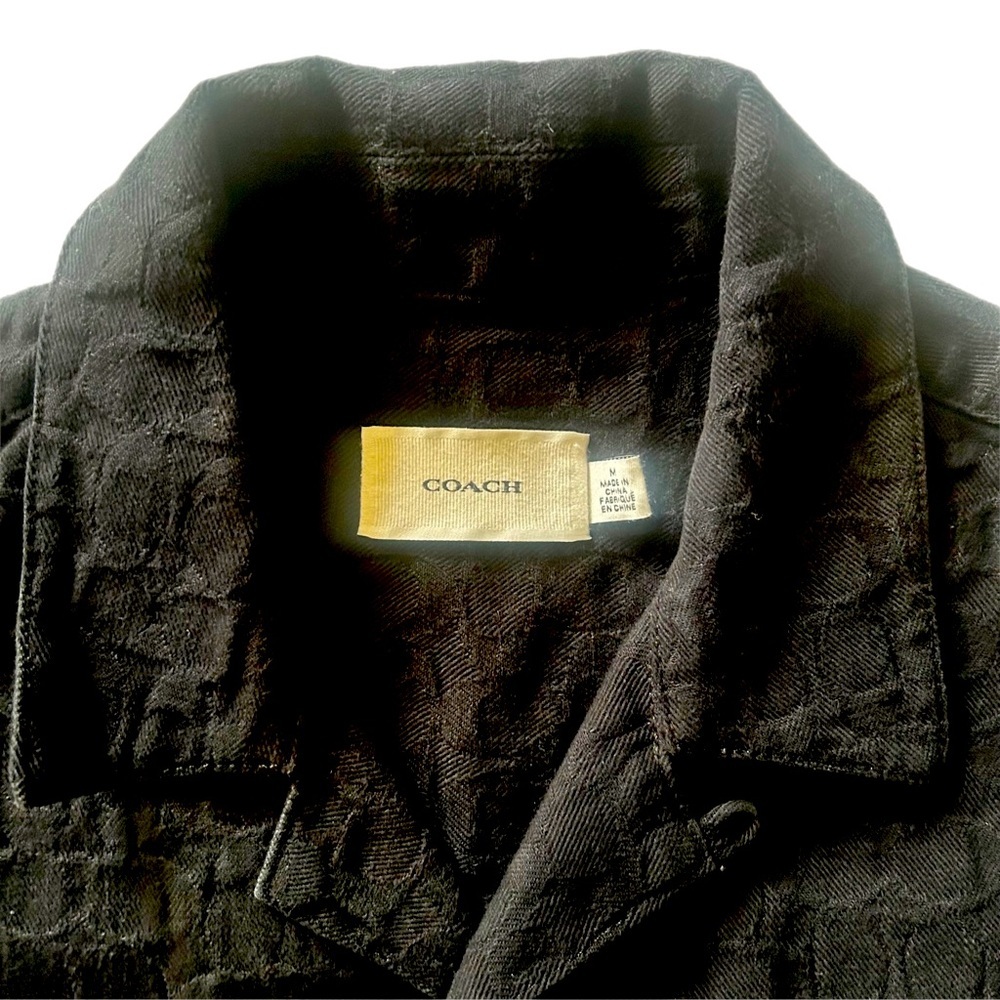 Coach textured shirt | Medium | black | Good Condition